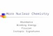 More Nuclear Chemistry