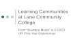 Learning Communities at Lane Community College