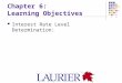 Chapter 6: Learning Objectives