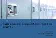 Coursework Completion System (CWCS)