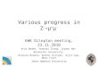 Various progress in Z µ + µ -