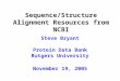 Sequence/Structure Alignment Resources from NCBI