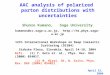 AAC analysis of polarized  parton distributions with uncertainties