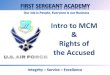Intro to MCM & Rights of  the Accused