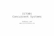 ICT301 Concurrent Systems