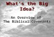 What’s the Big Idea? An Overview of  The Biblical Covenants