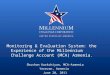 Monitoring & Evaluation System: the Experience of the Millennium Challenge Account (MCA) Armenia 