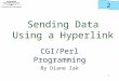 Sending Data Using a Hyperlink