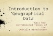 Introduction t o Geographical Data