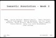 Semantic Annotation – Week 3