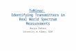 TxMiner : Identifying Transmitters in Real World Spectrum Measurements