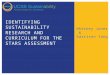 Identifying Sustainability Research and Curriculum for THE STARs Assessment