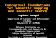 Conceptual foundations  for semantic mapping  and semantic search
