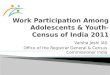 Work Participation Among Adolescents & Youth- Census of India 2011