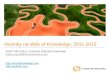 Novinky na Web of  Knowledge, 2011-2012