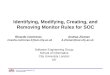 Identifying, Modifying, Creating, and Removing Monitor Rules for SOC