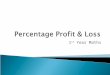 Percentage Profit & Loss