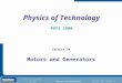 Physics of Technology PHYS 1800