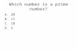 Which number is a prime number?