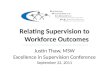Kansas  Relating Supervision to Workforce Outcomes Justin Thaw, MSW