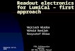 Readout electronics for LumiCal – first approach