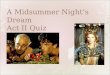 A Midsummer Night’s Dream Act II Quiz