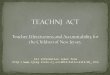 TEACHNJ  ACT  Teacher Effectiveness and Accountability for the Children of New Jersey
