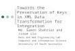 Towards the Preservation of Keys in XML Data Transformation for Integration