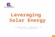 Leveraging  Solar Energy