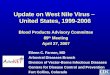 Update on West Nile Virus –  United States, 1999-2006