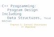 C++ Programming:  Program Design Including Data Structures,  Third Edition