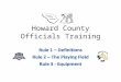 Howard County Officials Training