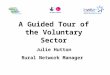 A Guided Tour of the Voluntary Sector Julie Hutton Rural Network Manager