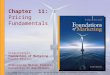 Chapter  11: Pricing Fundamentals