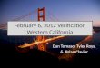 February 6, 2012 Verification Western California