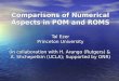 Comparisons of Numerical Aspects in POM and ROMS