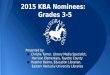 2015 KBA Nominees:   Grades 3-5