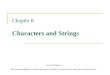 Chapter 8 Characters and Strings