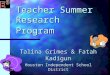 Teacher Summer Research Program