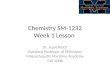 Chemistry SM-1232 Week 1 Lesson