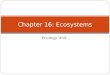 Chapter 16: Ecosystems