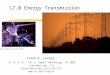17.0 Energy Transmission