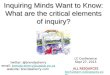 Inquiring Minds Want to Know: What are the critical elements of inquiry?