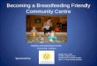 Becoming a Breastfeeding Friendly Community Centre