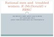 Rational men and  troubled women:  R (McDonald) v RBKC