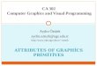 CA 302  Computer Graphics and  Visual Programming