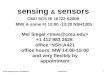 sensing  &  sensors CMU SCS RI 16722 S2009  MW( & some F) 12:00 -13:20 NSH1305