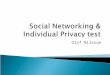 Social Networking & Individual Privacy test