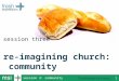 re-imagining church:  community