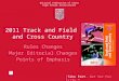 2011 Track and Field  and Cross Country
